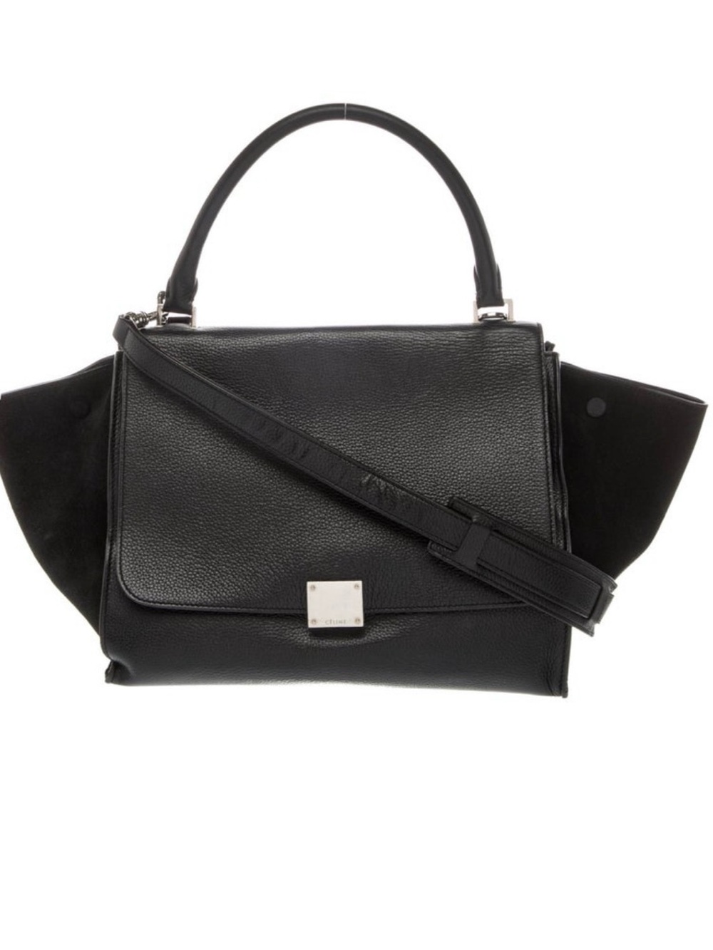 Celine Trapeze Bag Medium in Black two way bag with dustbag. Good Condition